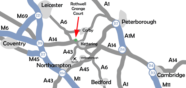 Road map; click for more detailed road map